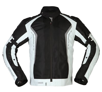 Motorrad Tex-Jacke Modeka Khao Air Farbe: Schwarz/Hellgrau Gr: M