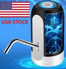 Water bottle Pump Electric Switch 5 gallon USB Jug Automatic Dispenser BLACK