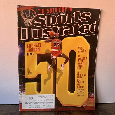 MICHAEL JORDAN SPORTS ILLUSTRATED THE 50th COVER - February 18