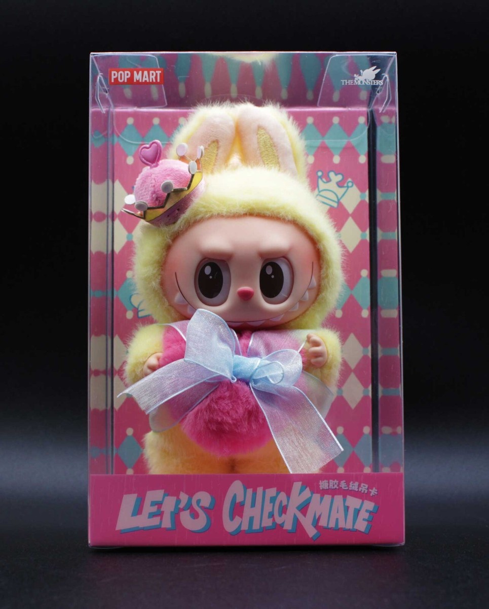 US Pop Mart Labubu Let's Checkmate Vinyl Plush Hanging Card! Brand