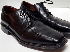 Rockport Oxford Lace Up 9M Black Leather APM12081 Square Toe Tailored