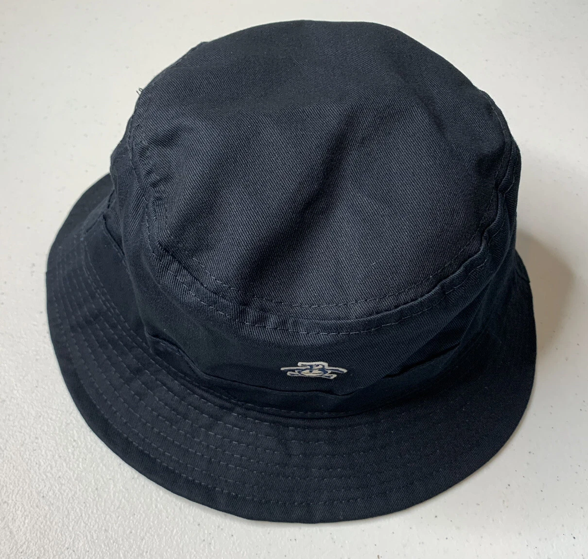 Original Penguin Mens Navy Blue Logo Bucket Hat One Size Fits Most OSFM NWT