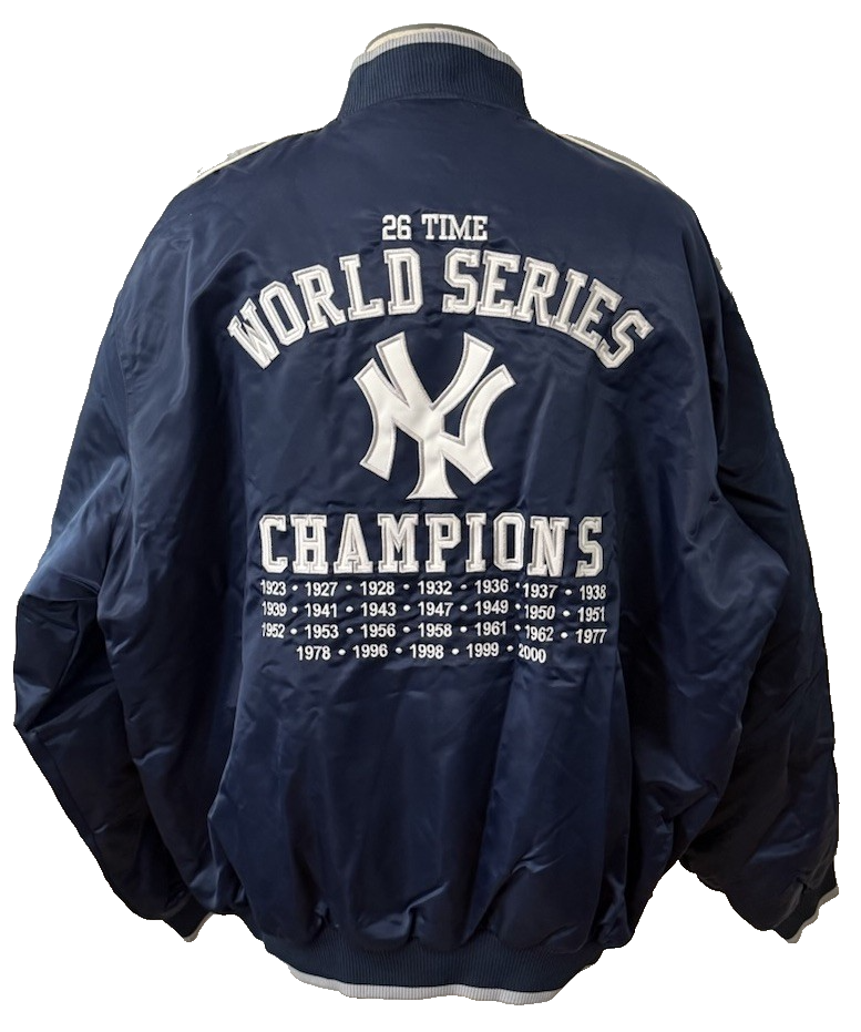 New York Yankees Jacket Mens XXL 26 World Series Champions Satin G