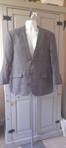 SKOPES Casual 100% Linen Grey Fleck Jacket/Blazer, UK 42 Classic Fit - Picture 3 of 14
