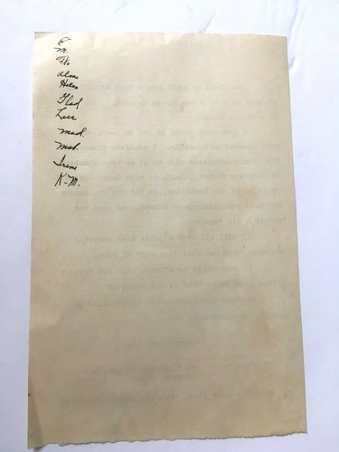 Vintage 1928 unsignierter Brief über Klasse von 1918 Quincy High School Reunion - Bild 2 von 2