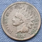 1876 Indian Head Cent 1c Better Grade #56580