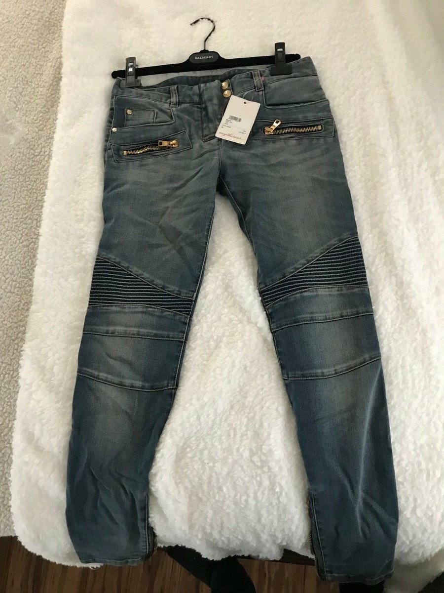 NWT Balmain Woman Slim Fit Jeans Size Size 38