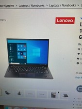 Lenovo Thinkpad X1 (1tb, Intel Core I7 11th Gen., 2.80 Ghz, 16gb) Laptop - Black