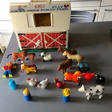 Ancienne Ferme Fisher Price vintage  animaux personnages n°915 family 1967