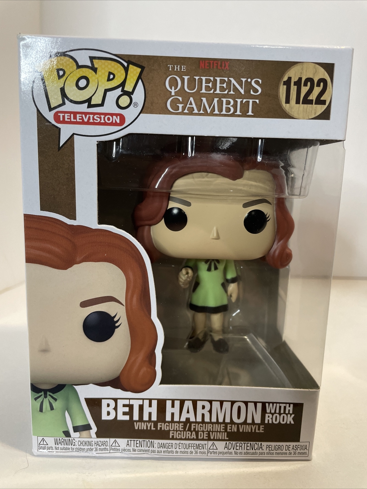 Funko Pop! Television -Queen'S Gambit Vinyl Figure - Beth Harmon With Rook #1122