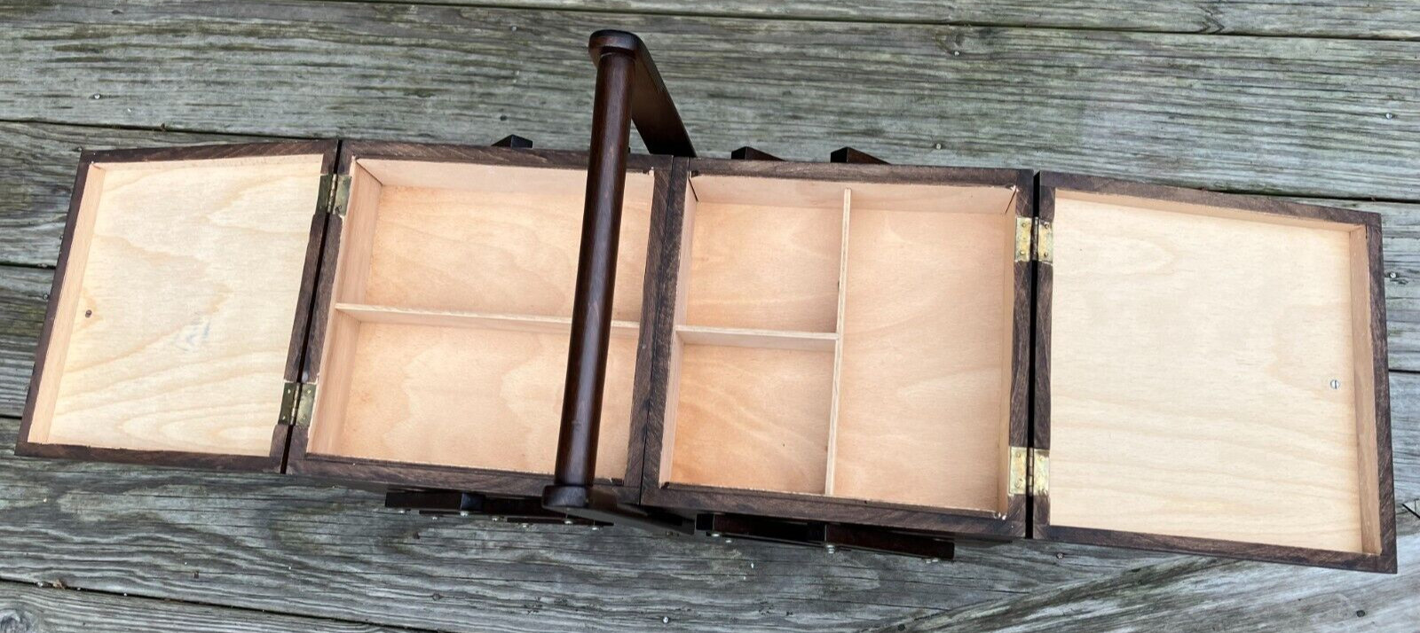 1987 Accordian Style Dovetailed 3 Tier Fold Out Chest Romania