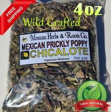 Chicalote, Mexican prickly poppy, satyanashi argemone mexicana 4oz  wildcrafted