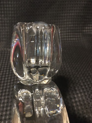 Fostoria Glass Epergne Candle Holder Replacement Arm - Glows in UV 365 Light - Picture 8 of 17
