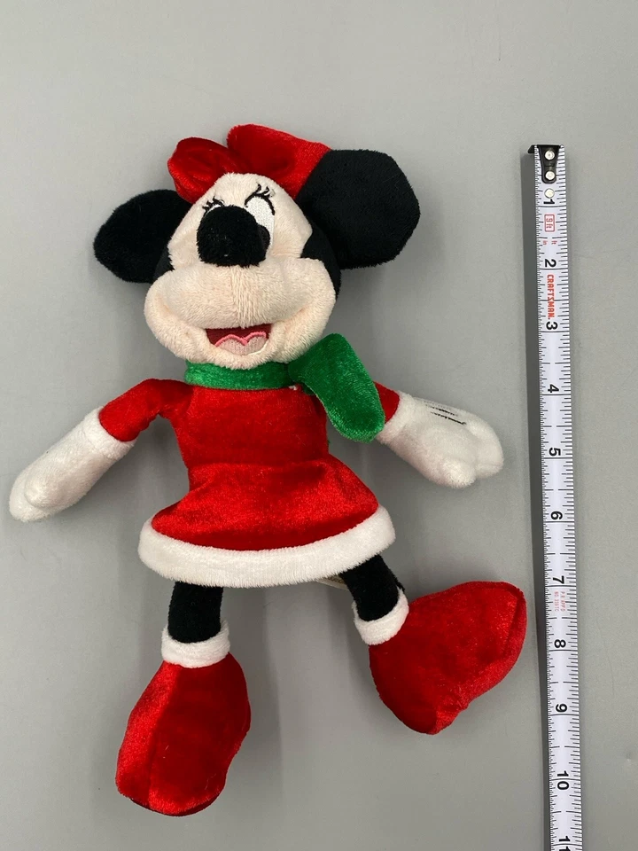 Dan Dee Disney Minnie Mouse Plush In Red Christmas Dress Stuffed Animal 8” - Image 4 of 4