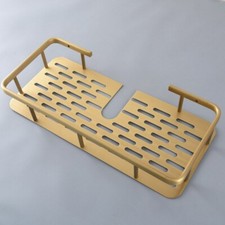 Antique Brass Bathroom Wall Mount Shower Basket Shelves Caddy Storage Gba544