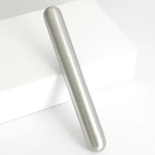 Stainless Steel Arc Shape Bottom Flagon Funnel Mini Hip Flask Bottle Cigar Tube