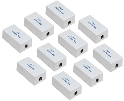 10 x CAT6 CAT 6 Junction Box Type 110 & Punch Down LAN Ethernet Extender Adapter