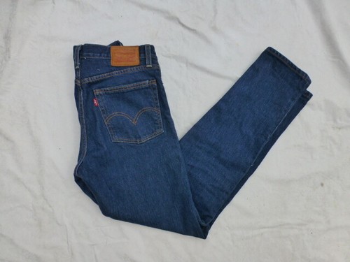 WOMENS LEVIS HIGH RISE BUTTON FLY TAPERED LEG JEANS SIZE 25x28.5 #4712 |  eBay