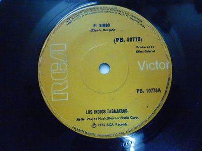 Los Indios Tabajaras Pb 10778 Rare Single 7'' India Indian 45 Rpm VG+