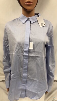 Iris&Ink Damen Shirt 100%Baumwolle Größe L Farben Blau Neu!!