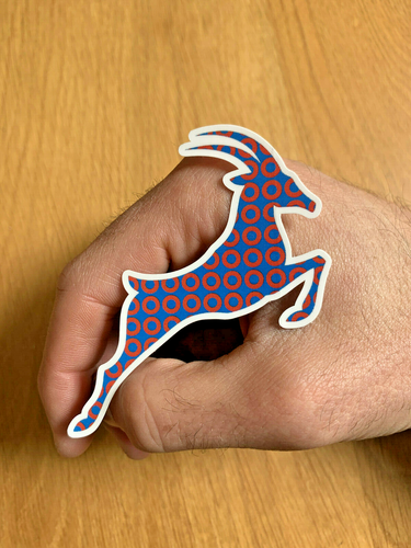Phish Antelope Jump Donut High Quality Sticker Fishman 3 x 2.5 inches - Picture 3 of 4