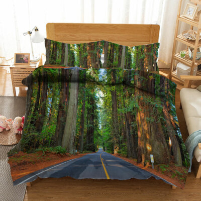 Great Quiet Avenue 3D Quilt Duvet Doona Cover Set Single Double Queen King Print