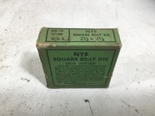 NEW Nye Tool & Machine Co. ND-1B 1/4”-20 Square Bolt Die; 2-1/2” x 2-1/2”