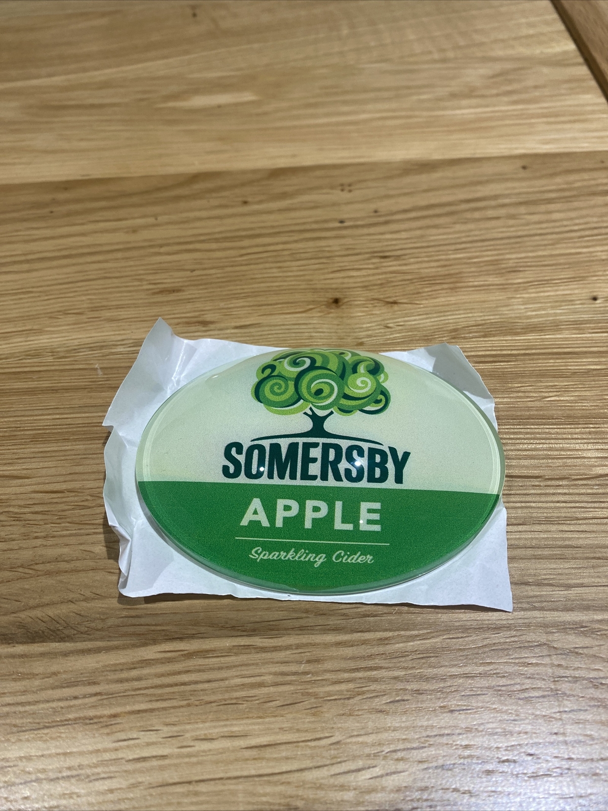 NEW SOMERSBY APPLE OVAL Beer Pump 3D Fisheye TBar Badge, Mancave, eBay
