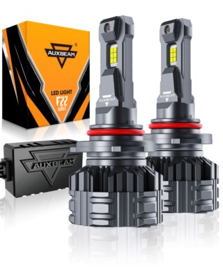 AUXBEAM 9005 HB3 LED Bulbs Headlight Kit High Beam Super Bright White 6500K 110W