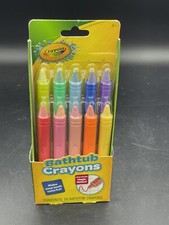Crayola Bathtub Crayons 10 Colors To Use On Tub Or Shower Walls New