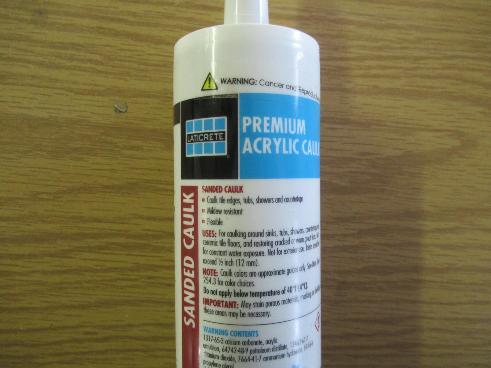 LATICRETE Premium Acrylic Caulk Unsanded 10.5 Oz Tube 7122 Midnight