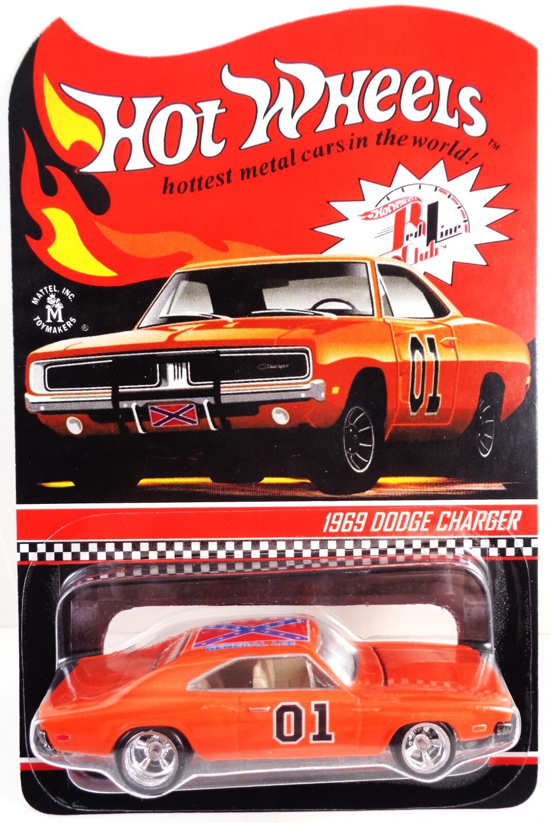 HOT WHEELS RLC STYLE CARD GENERAL LEE '69 DODGE CHARGER CUSTOM MADE