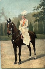 1.Weltkrieg Feldpost - Karte: Portraits Prinzessin Viktoria von Preußen zu Pferd