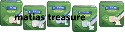 FitRight Ultra Adult Diapers,Available in multiple sizes 20 to 80 count packages