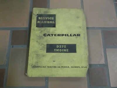 Cat Caterpillar D375 Engine Shop Service Repair Manual