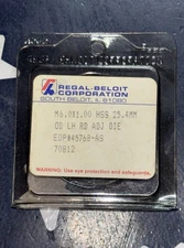 REGAL M6 X 1 LH Left Hand Round Adjustable Die HSS 25.4mm OD M6x1 45768-AS 70812