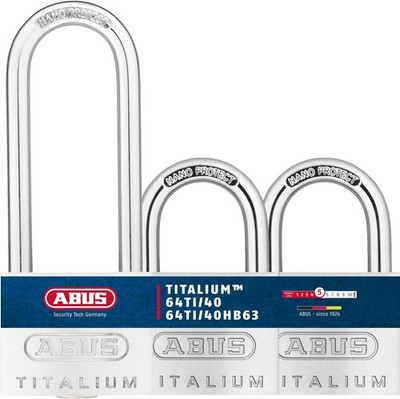 Gleichschließend Titalium Vorhängeschlösser 3er Set Sicherheitsstufe 5 Aluminium Schloss