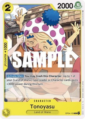 Tonoyasu - Normal OP04-109 Kingdoms of Intrigue NM