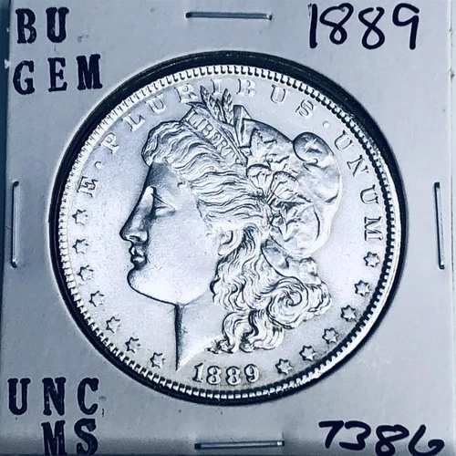 1889 BU GEM MORGAN SILVER DOLLAR UNC MS+++ U.S. MINT RARE COIN 7386