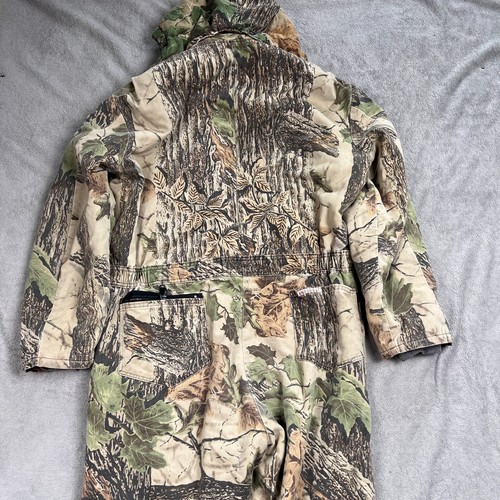 Walls Blizzard Pruf Mens Large Coverall Camouflage Insulated Hunting Hooded - Picture 16 of 16