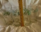 6 Corelle Coordinates Callaway Green Ivy 16 oz Drinking Glasses Set Of 5-6" Tall — photo 3