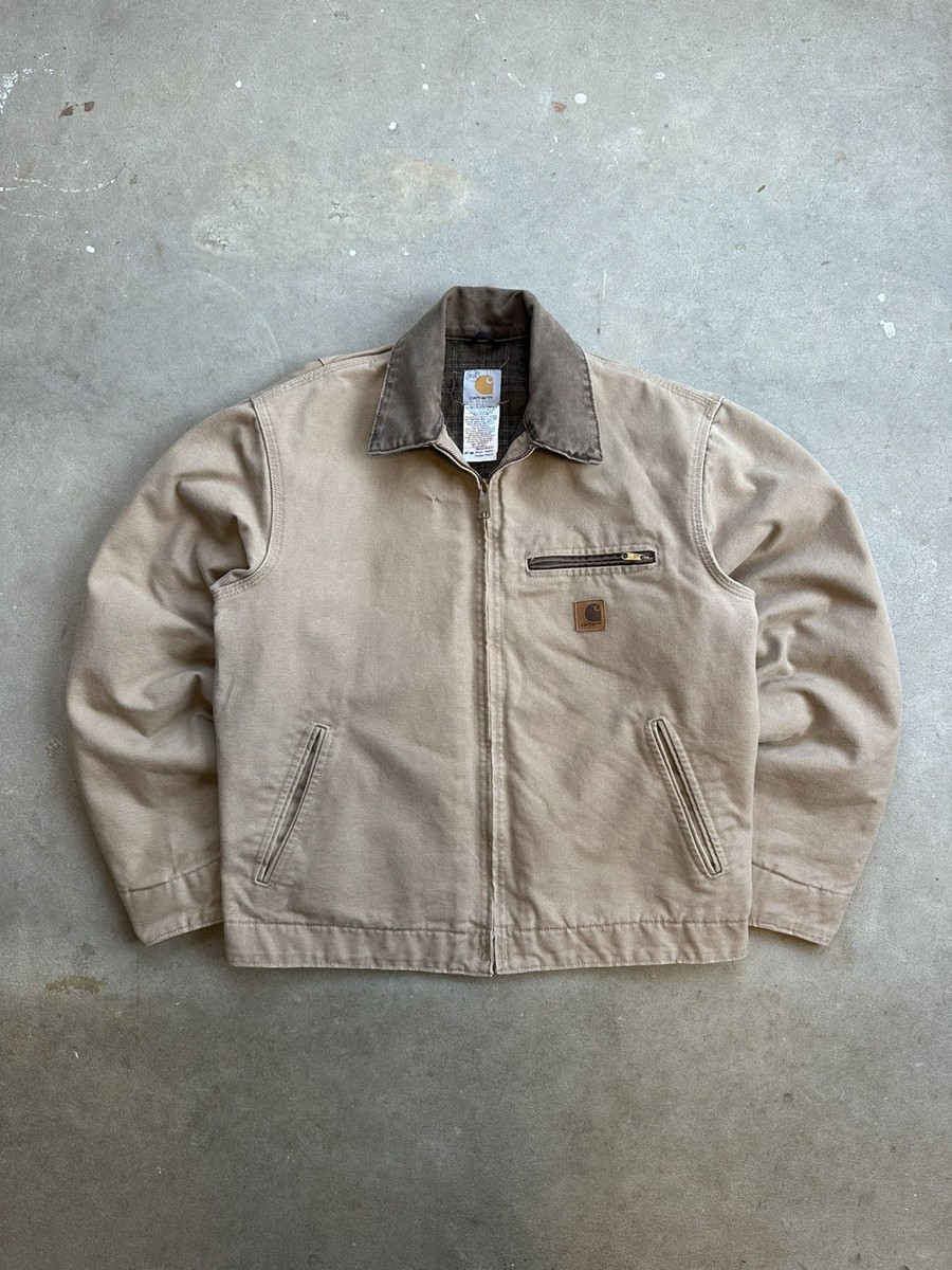 Vintage Carhartt Detroit Jacket Men's Medium Saddle Brown Blanket