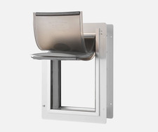 VEVOR Pet Door for Wall with Lock and 3 Magnetic Flap System Metal Frame Large