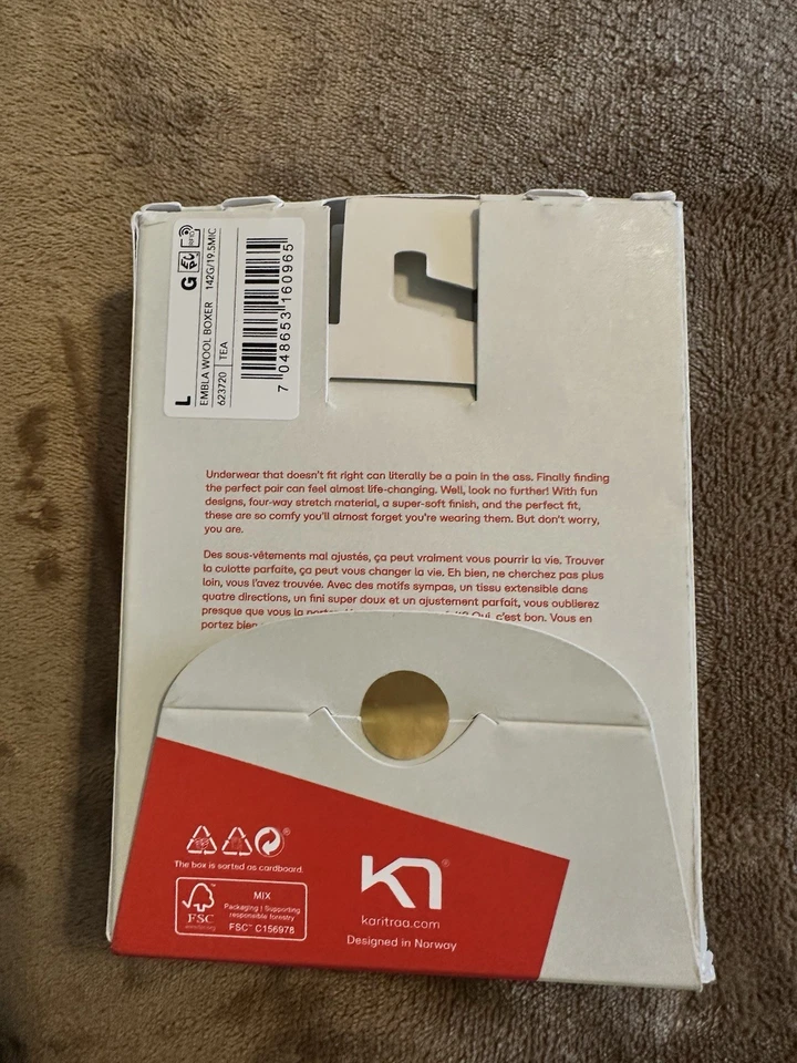 Bragas boxer/boyshort Kari Traa 100 % lana merino verde menta talla L Foto 4 de 4