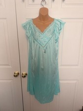 Vintage Vanity Fair Womens Blue Nightgown L-AS IS