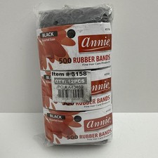 6000 x Annie Rubber Bands Assorted Sizes 3158 Fine Hair Care Products