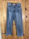 Oat New York Jeans Womens 10 Cloud Luxe Wide Leg Blue Denim Comfort Stretch — photo 1