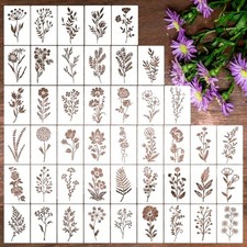 Floral Stencils for Crafts Reusable Flower Stencils for Painting on Flowers 02
