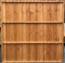 Featheredge Fence Panel 6x5 ft
