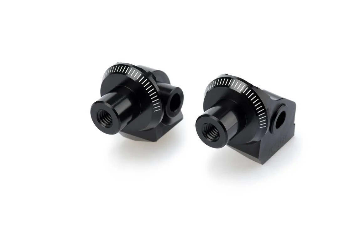 Puig Enduro Footpeg Adaptors Rider | Black | BMW R 1300 GS 2023>Current